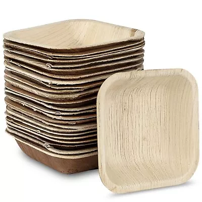 Brheez Bamboo Bowls Made From Palm Leaf - 25 Party Bowls (4 Inch) Eco Friendly • $11.99