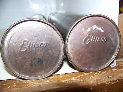 2 Vintage Ellisco Stainless Pipette Sterilization Boxes Great Patina H=16.5  Can • $39