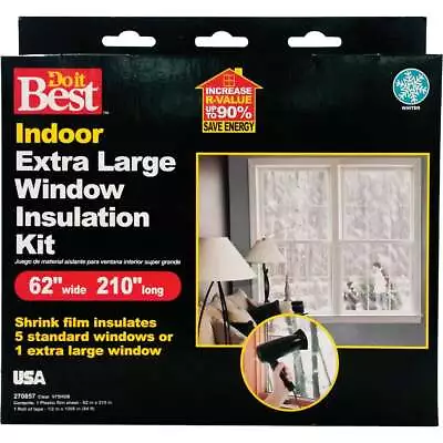 Do It Best 62 In. X 210 In. Indoor Shrink Film Window Kit V75HDB SIM Supply • $21.97