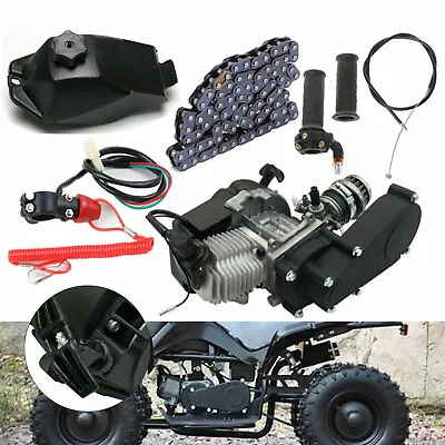 $97.88 • Buy 49CC 2Stroke Engine Motor Kit Pull Start For Pocket Mini Quad Bike Scooter ATV