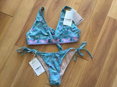 $110 • Buy Arnhem Bikinis Etta Tie Bottom In Marina & Etta Longline Tri In Marina Top