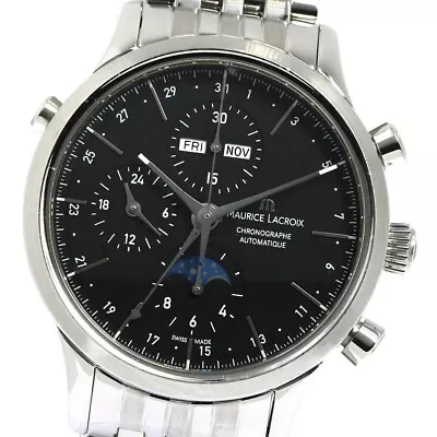 MAURICE LACROIX Les Classics LC6078 Chronograph Moon Phase AT Men's_777345 • $1542.42