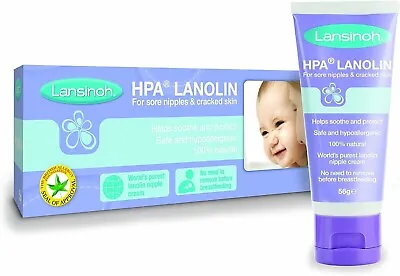 Lansinoh HPA Lanolin Cream 40ml - Soothe & Protect Sore Nipples 100% Natural • £16