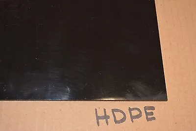 $4.84 • Buy Pop Displays Sample Hdpe Sheet Black High Density Polyethylene 