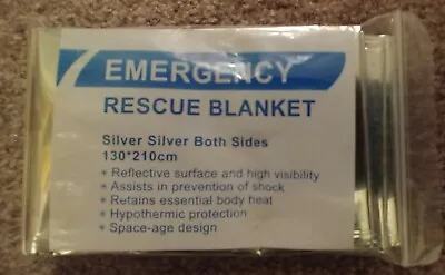 Lot Of 10 Emergency Rescue Space Thermal Mylar Blanket 130 X 210 Free Shipping • $22.99