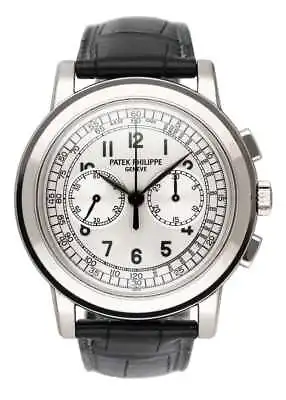 Patek Philippe Complications Chronograph 5070G Silver Dial Mens Watch Box Papers • $76648.95