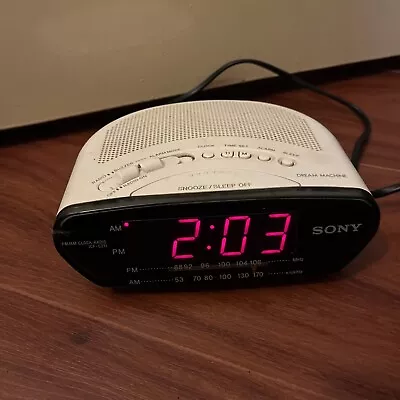 $29.99 • Buy Sony Dream Machine ICF-C211 Alarm Clock AM/FM Radio 