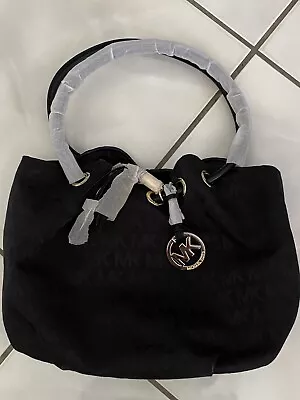 NWT Michael Kors Brown Handbag Purse Black Monogram Ring Tote Bag • $35