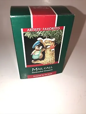 Hallmark Mail Call 1989 Christmas Keepsake Ornaments Raccoon Mailman Carrier • $4.99