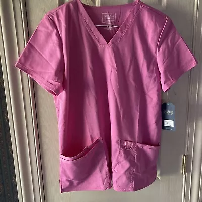 Cherokee Workwear Revolution Women's Pink (SVBY) V-Neck Scrub Top - WW620 • $21.98