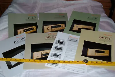 Vintage Accuphase Sales Brochures .. Large A4 Size Fold Outs .. 7 Items • £12