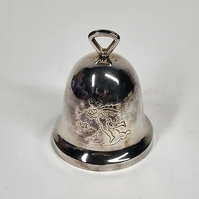 JHS Denmark Christmas Bell Silverplate Vintage Ornament • $9.99