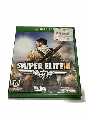 Sniper Elite III 3 Microsoft XBox One 2014 Complete CIB Mint Fast Shipping • $12.99