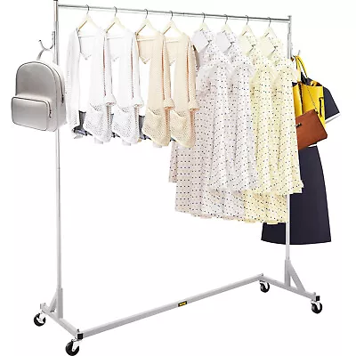 $49.81 • Buy VEVOR 63in Commercial Garment Rack 300lbs Z Rack Clothing Shelf Collapsibe