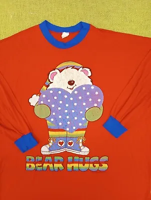 Vintage Teddy Bear Long Sleeve Sleep T-shirt Rainbow Fits XL/ XXL Kaycee Designs • £43.39