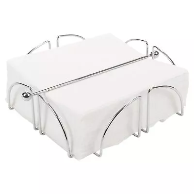 Chrome Wire Serviette Napkin Holder Dispenser Kitchen Dining Room Table Decor • £1.99