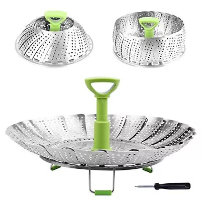 Steamer Basket Stainless Steel Vegetable Steamer Basket Folding Steamer Inser... • $21.95