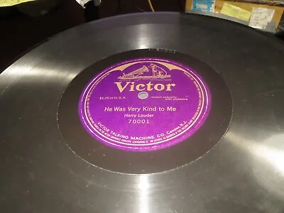 $11.95 • Buy 78RPM 12  Victor 70001 ( Single Sided) Harry Lauder -He Was Very Kind 2 Me, VV+V