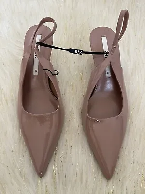 New Zara Womens Blush Nude Heels USA 8.5 EU 39 • $49.99