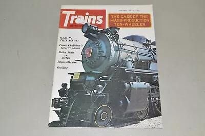 Magazine Railroad TRAINS October 1973 Ten Wheeler Bullet Train Iron Horse Steam • $5.13