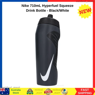 $25.99 • Buy Nike Hyperfuel Squeeze Drink Bottle Gym Workout 710mL - Black/White
