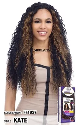 Freetress Equal Synthetic Invisible Part Lace Front Long Curly Hair Wig - Kate • £37.98