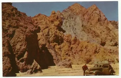 Painted Canyon Near Mecca California Old Car Vintage Postcard • $1.99