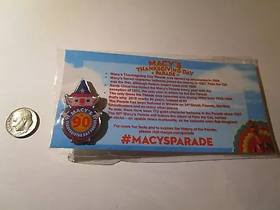 Macy's Thanksgiving Day Parade Pin 90th Anniversary   • $15