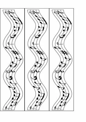 Musical Notes | Music Symbols | Music Notes Edible Birthday Cake Strips • £6.04