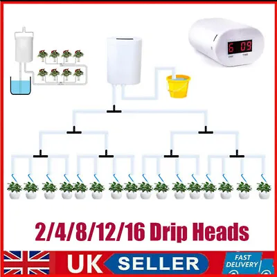 £15.99 • Buy Automatic Drip Irrigation System Controller Garden Plant Self Watering Kit 2022