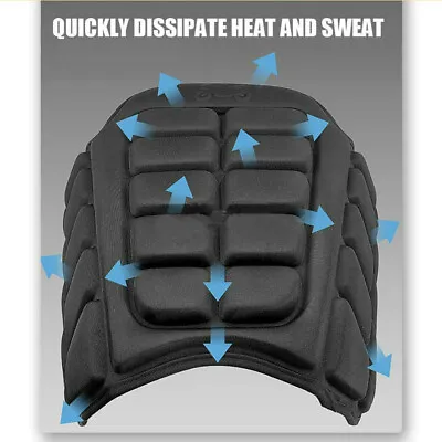 Motorcycle 3D Air Comfort Gel Seat Cushion Pad Cover Pressure Relief Universal • $18.99