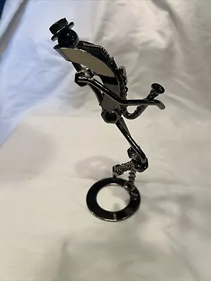 Welded Sculpture - Saxophone Player - Nuts And Bolts Metal Figurine • £14.54