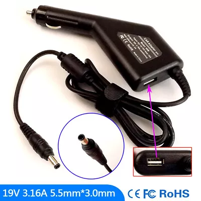 Laptop DC Adapter Car Charger USB Power For Samsung R18 R19 R20 R23 R25 R26 • $26.95