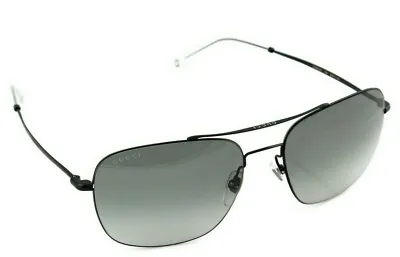 $399.95 • Buy RARE NEW Genuine GUCCI Matte Black Lightweight Metal Sunglasses GG 0503S 005