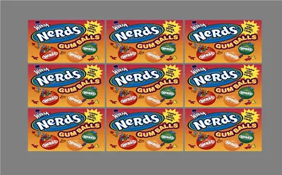 9 VENDSTAR 3000 VENDING MACHINE CANDY STICKERS LABEL  Free Shipping NERD GB • $5.99