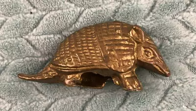 Vintage Brass Armadillo Figure Figurine Paperweight Small  • $19.99