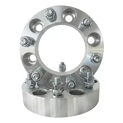 (2) 1.5  Inch Chevy Wheel Spacers | 6x5.5 ( 6x139.7 ) 14x1.5 | 6 Lug GMC Adapter • $49.95