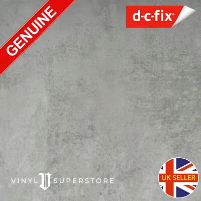 D-C FIX GREY CONCRETE EFFECT STICKY BACK PLASTIC SELF ADHESIVE VINYL FILM 67.5cm • £7.99