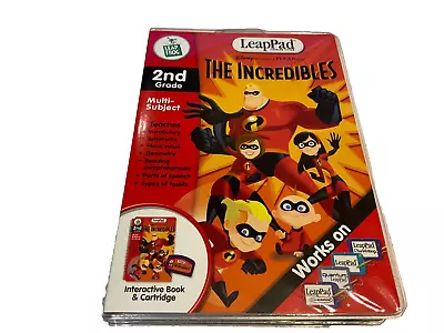 New LeapFrog ' THE INCREDIBLES' Multi-subject Interactive Book And Cartridge • £8.50