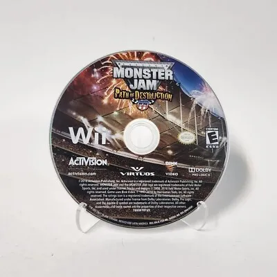 Monster Jam: Path Of Destruction (Nintendo Wii 2010) Disc Only (TESTED) • $5