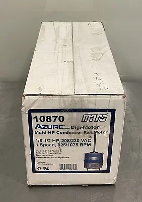 Mars 10870 Condensor Fan Motor 1/5-1/2HP 208/230VAC Azure Digi-Motor NEW! • $197.95