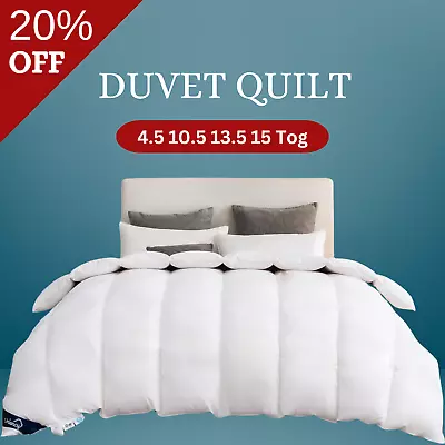 Hotel Quality Duvet Quilt 4.5 10.5 13.5 15 Togs Single Double King Super King UK • £9.99