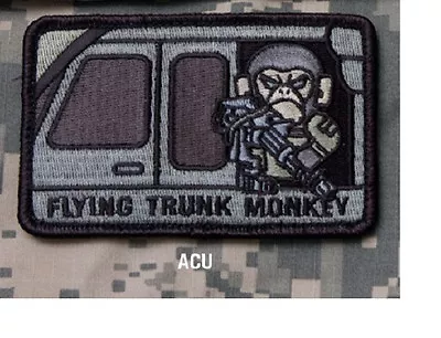 MORALE Patch - Milspec Monkey - FLYING TRUNK MONKEY - ACU - Subdued Urban NEW • $7.95