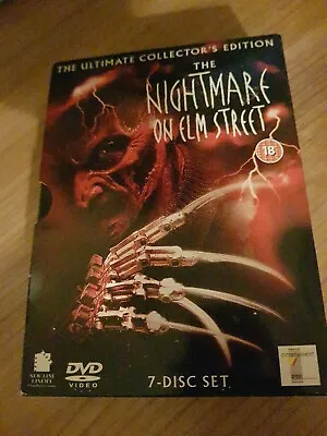 A Nightmare On Elm Street DVD Box Set 1 2 3 4 5 6 7 Complete 1-7 Collection • £19.90