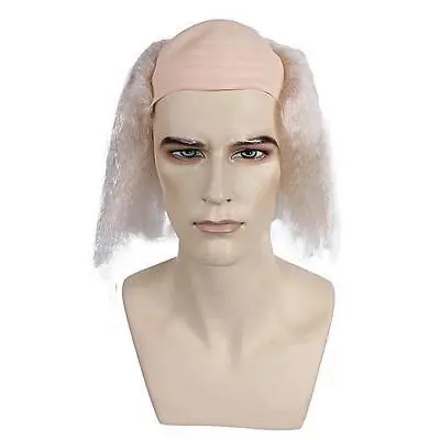 Adult Riff Rocking Horror Butler Long Blonde Wig Bald Cap Costume Dress Lw194bl • $16