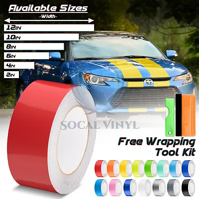 Gloss Color Racing Stripes Vinyl Wrap Decal For Scion TC Sticker 10FT / 20FT • $9.99