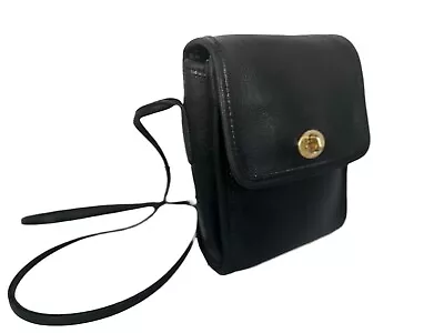 Vintage COACH 9893 Black Leather  Scooter Cross Body  Bag 90s • $70