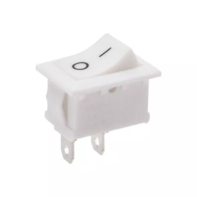 Mini Boat Rocker Switch White Toggle Switch ON/OFF AC 250V/6A 125V/10A 1pcs • $6.17