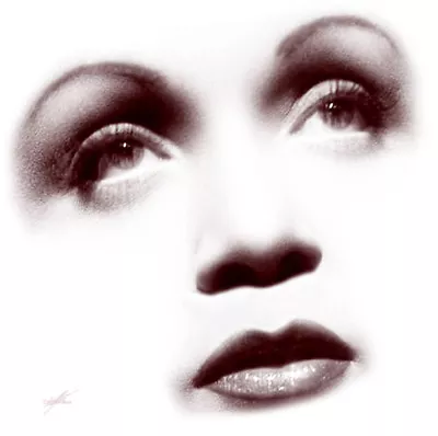 Visage Collection - Marlene Dietrich - Glamour - 24  X 24  Canvas Art Poster • $39.99