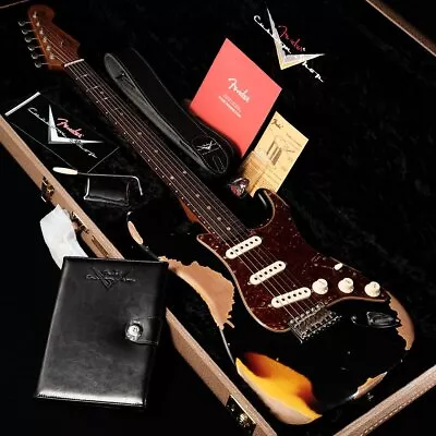 Fender Custom Shop Limited 1961 Stratocaster Heavy Relic Aged Black *Gl229 • $5737.82